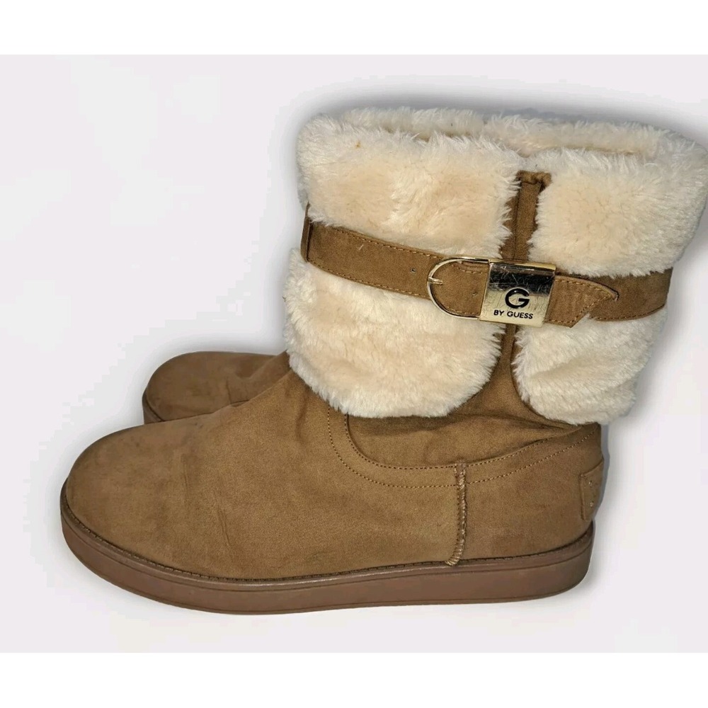 G by Guess Cold Weather Lined Ankle Boots Brown Size 9.5 Medium